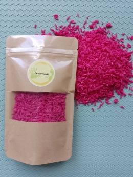 Kolorowy ryż - różowy