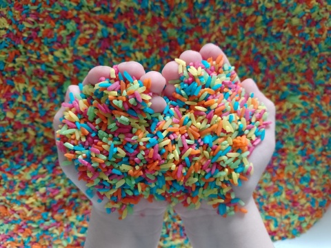 Kolorowy ryż - mix barw