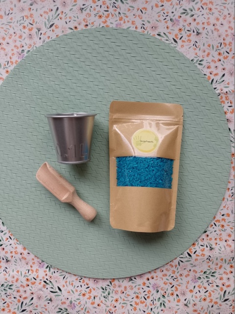 Mini zestaw do zabaw sensorycznych - niebieski