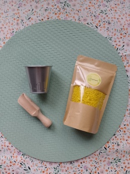 Mini zestaw do zabaw sensorycznych - żółty