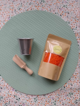 Mini zestaw do zabaw sensorycznych - pomarańczowy