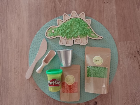 Mini zestaw sensoryczny - DINO - Stegozaur